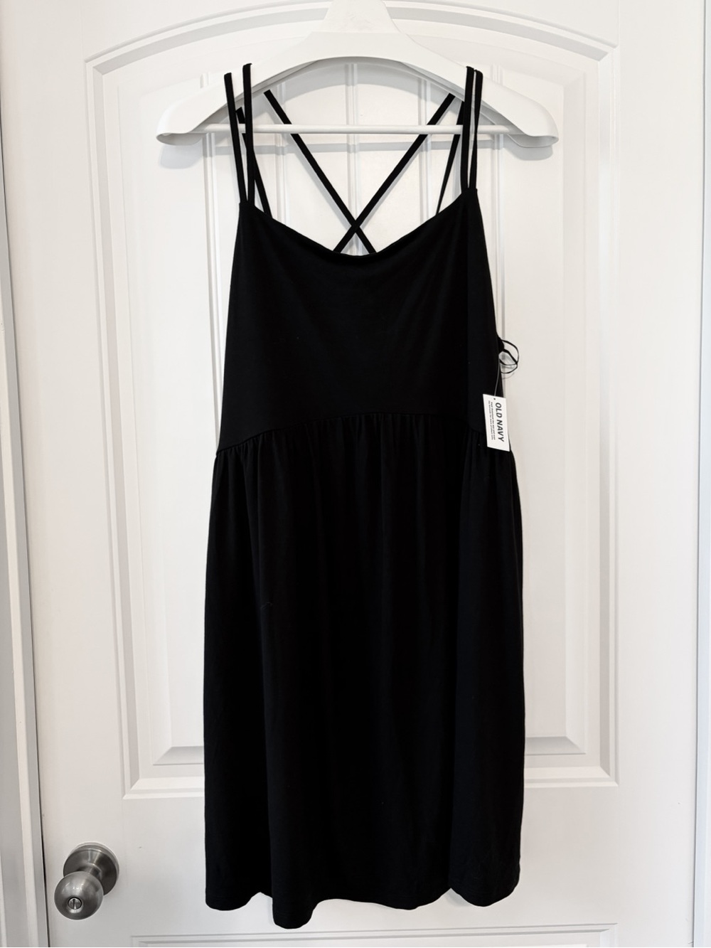 Old Navy Black Strappy Mini Dress